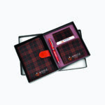 Tweed Grey Set Of 4: Multi-Use Passport Holder, Wallet, Card Holder, Metal Pen