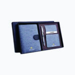 Canvas Grey Set Of 4: Multi Use Passport Holder, Wallet, Card Holder, Metal Pen